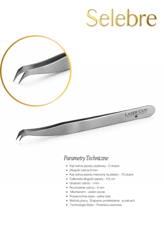 Pęseta LASER CUT SELEBRE